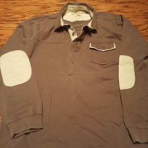 Orvis mens XL long sleeve 3 button pocket pullover